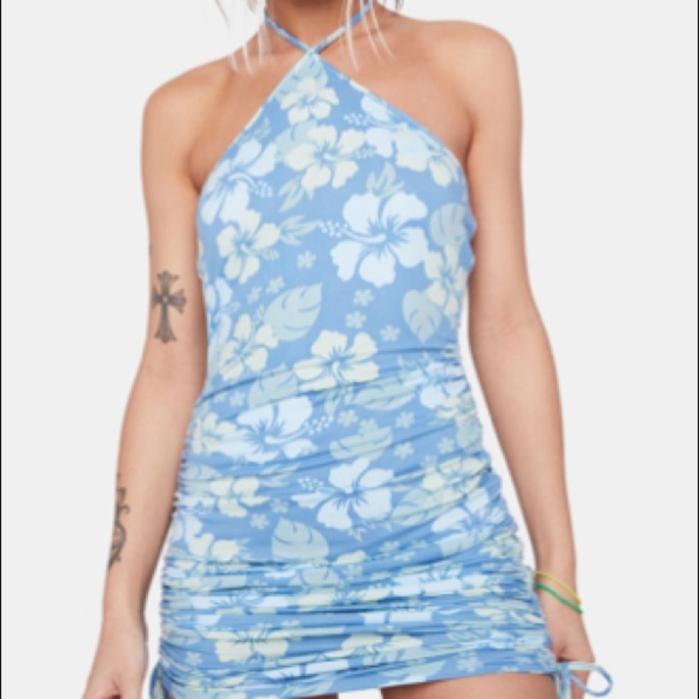 Pool Tropical Topics Hibiscus Dress. Dolls Kill.